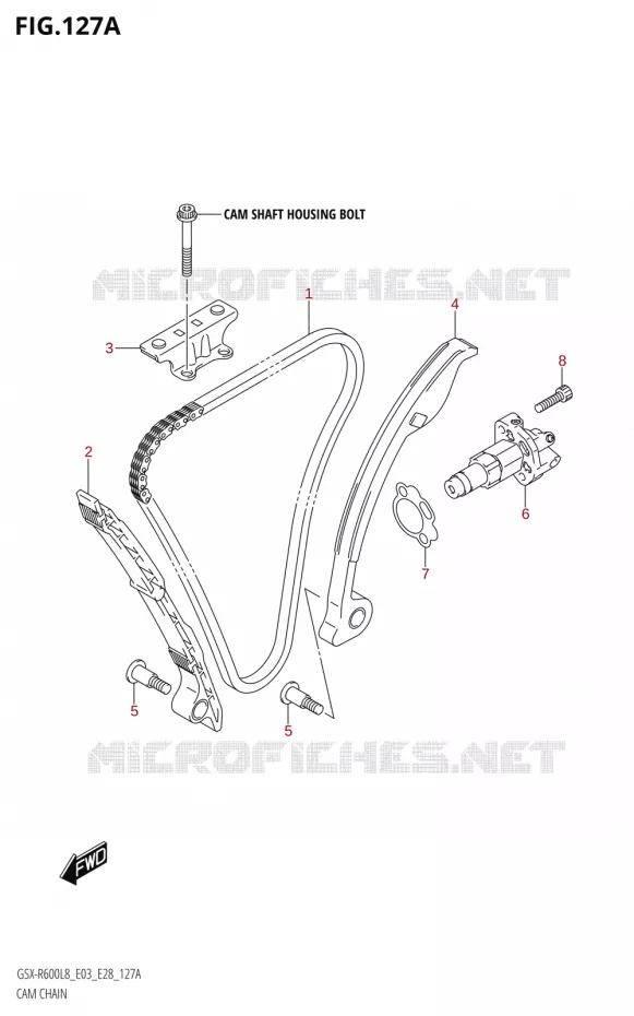 DISTRIBUTION Suzuki MOTO 600 GSX-R 2018  GSX-R600 L8 (E03,E28,E33)