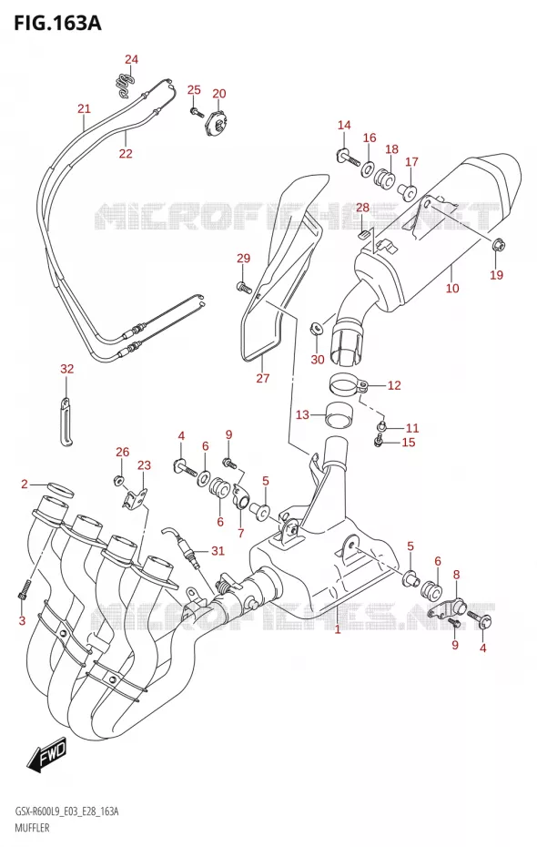 SILENCIEUX Suzuki MOTO 600 GSX-R 2019  GSX-R600 L9 (E03,E28,E33)