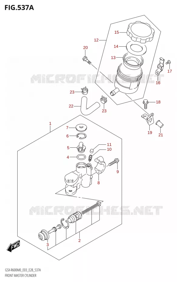 MAITRE CYLINDRE AVANT Suzuki MOTO 600 GSX-R 2020  GSX-R600 M0 (E03,E28,E33)