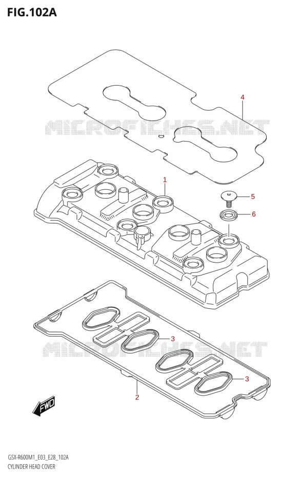 COUVRE CULASSE Suzuki MOTO 600 GSX-R 2021  GSX-R600 M1 (E03,E28,E33)