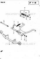 BEQUILLE CENTRALE (E18, E22, E39, E41) pour Suzuki VAN-VAN 50 1983