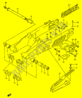 BRAS OSCILLANT ARRIERE (MODELE P/R) pour Suzuki RMX 250 1991