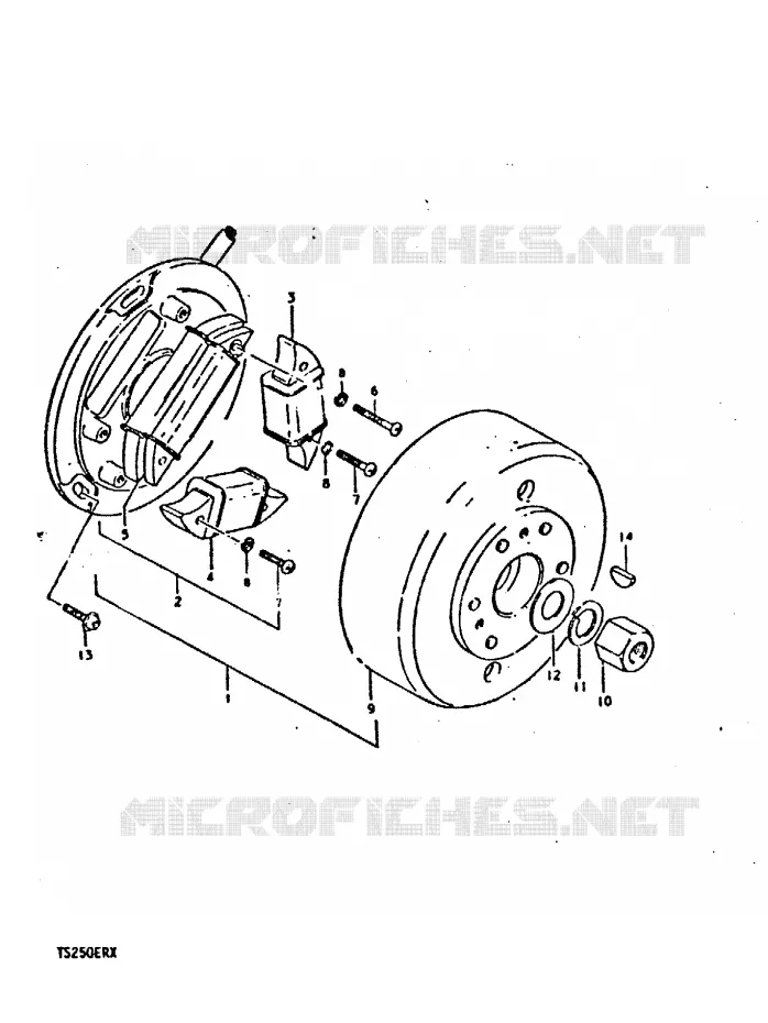ALLUMAGE ROTOR - STATOR Suzuki MOTO 250 TS-ER 1996  TS250ERT(T/X)