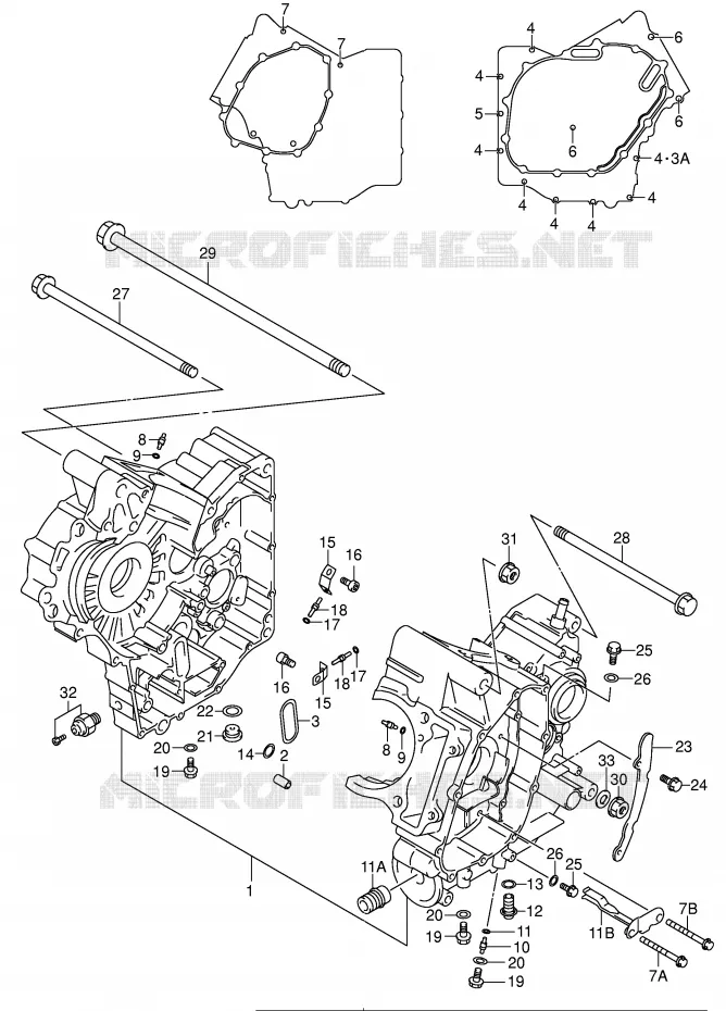 CARTER (MODELE K1/K2) Suzuki MOTO 650 SV-S 1999  SV650SUX(E2)