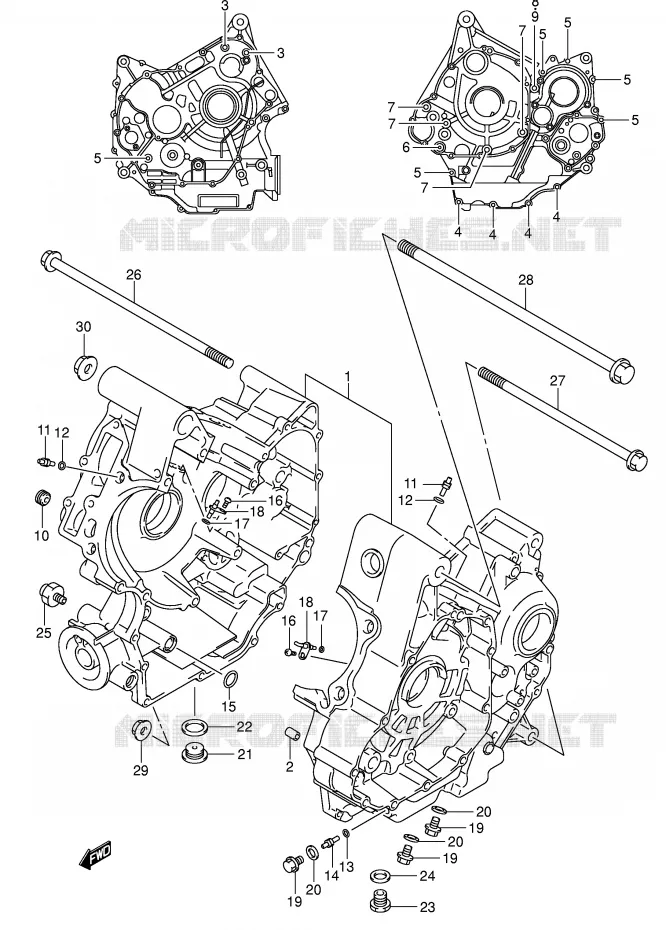 CARTER Suzuki MOTO 1000 SV 2005  SV1000S1K5(E2)