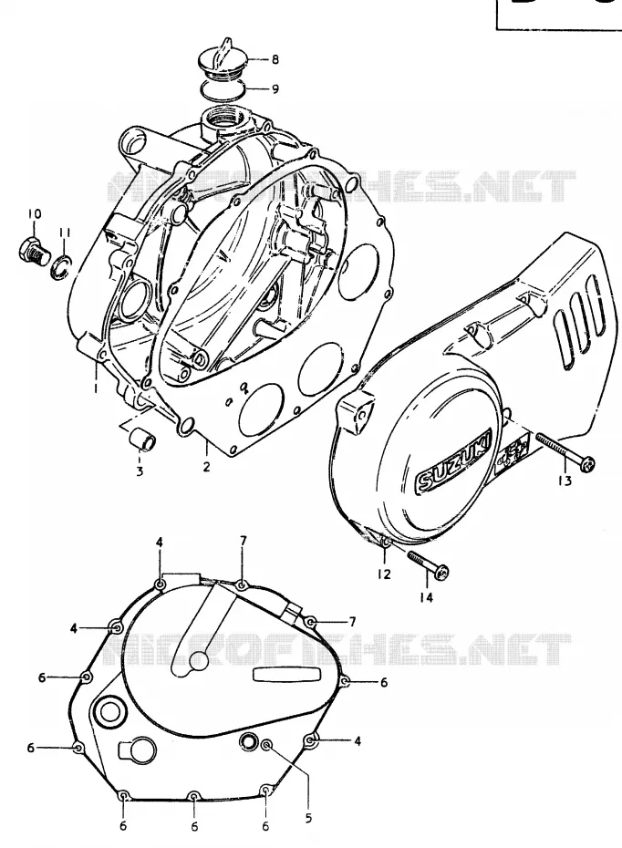 CARTER Suzuki MOTO 370 SP 1979  SP370N(C/N)