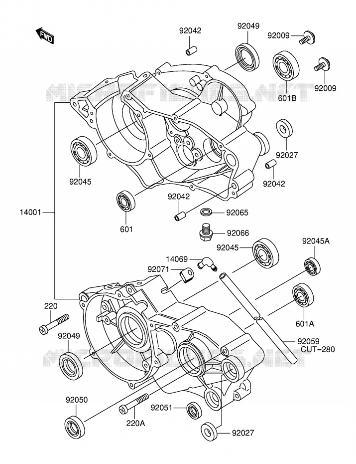 CARTER Suzuki MOTO 60 RM 2003  RM60K3(E24)