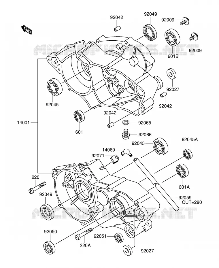 CARTER Suzuki MOTO 60 RM 2003  RM60K3(E28)