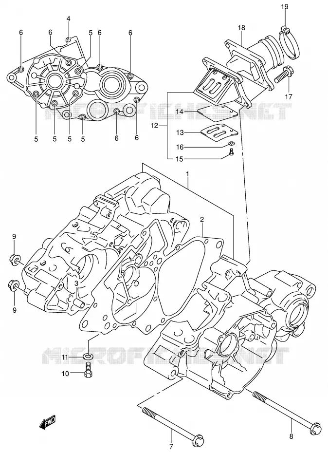 CARTER Suzuki MOTO 80 RM 2000  RM80Y(P3/P28)