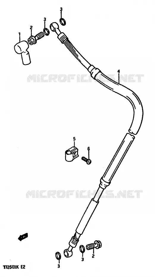 DURITE DE FREIN AVANT Suzuki MOTO 250 TS-X 1989  TS250XK(E/G/H/J/K)