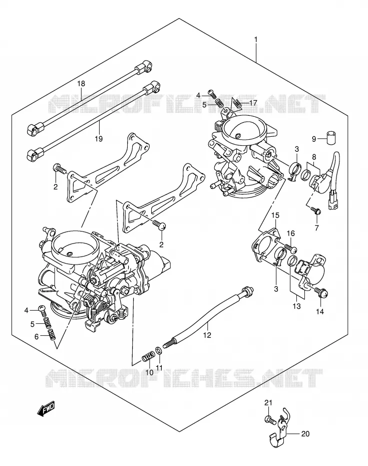 ENSEMBLE INJECTION Suzuki MOTO 1000 SV 2005  SV1000SK5(E2)