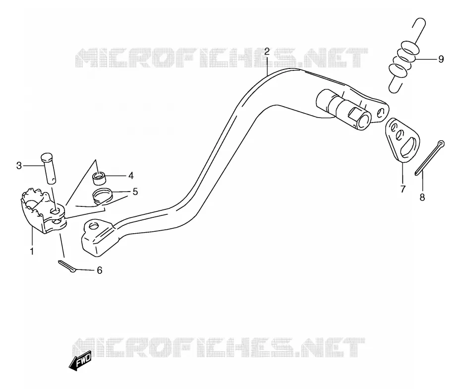 FREIN ARRIERE Suzuki MOTO 125 TS-R 1989  TS125RK(E2)