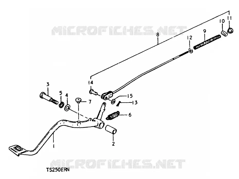 FREIN ARRIERE Suzuki MOTO 250 TS-ER 1992  TS250ERN