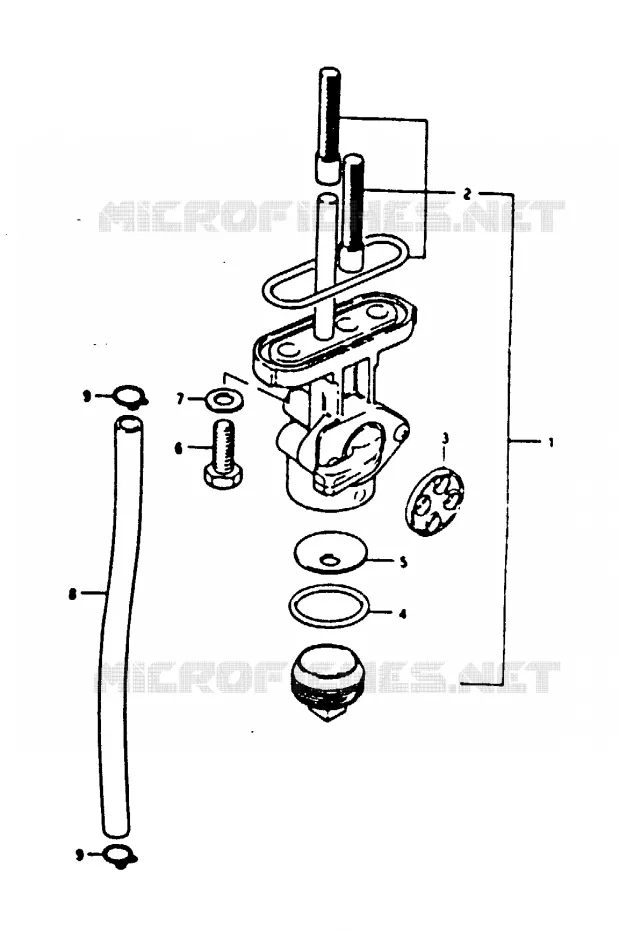KIT DE RÉPARATION DE ROBINET D'ESSENCE All Balls Suzuki DR 650 SE 1997