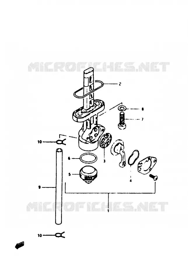 ROBINET D'ESSENCE Suzuki MOTO 50 TS-ER 1982  TS50ERKDBZ(Z/D)