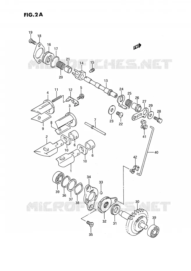 VALVE D'ECHAPPEMENT (MODELE L/M/N) Suzuki MOTO 250 RMX 1991  RMX250M(E3)