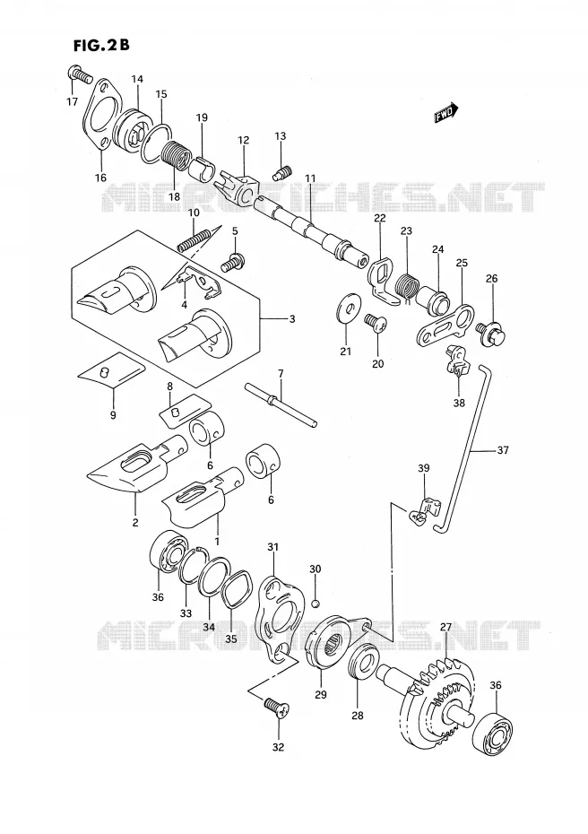 VALVE D'ECHAPPEMENT (MODELE P/R/S/T) Suzuki MOTO 250 RMX 1996  RMX250T(E3)