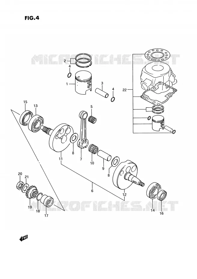 VILEBREQUIN (MODELE G/H) Suzuki MOTO 80 RM 1994  RM80R(E3)