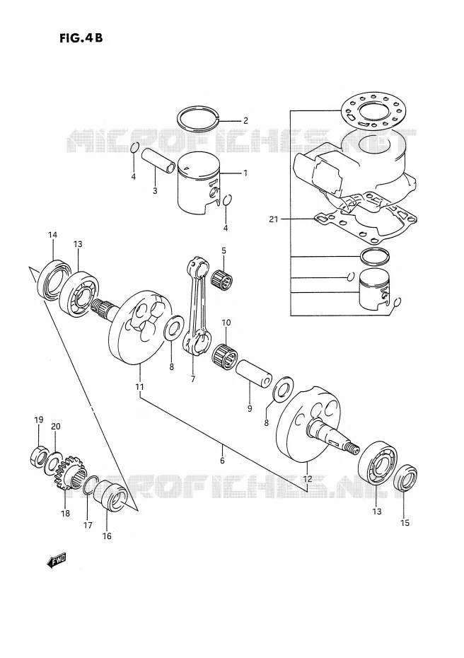 VILEBREQUIN (MODELE K) Suzuki MOTO 80 RM 1985  RM80F(E3)