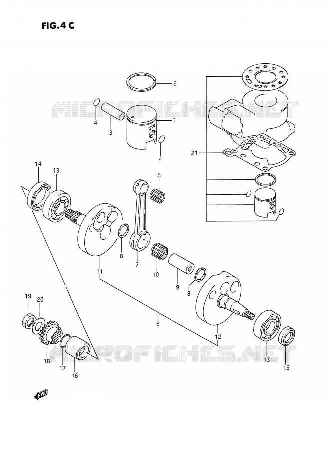VILEBREQUIN (MODELE L) Suzuki MOTO 80 RM 1985  RM80F(E3)