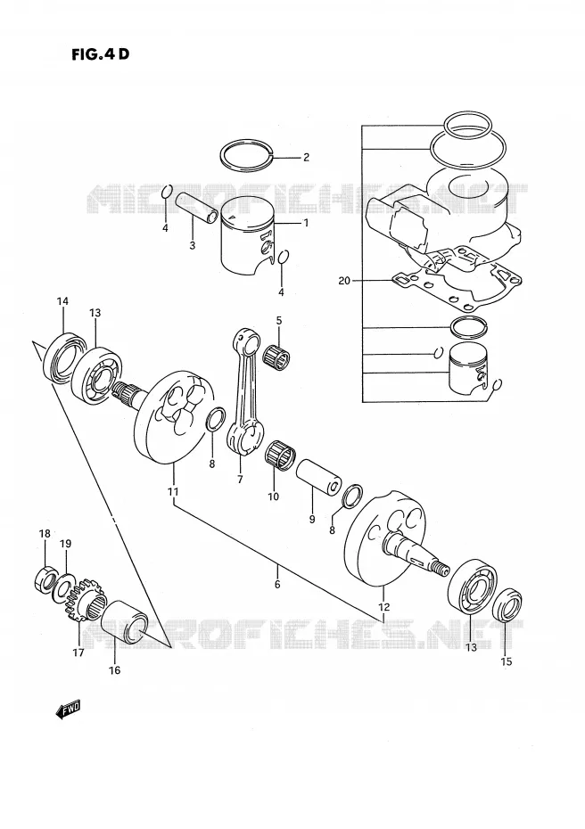 VILEBREQUIN (MODELE M/N/P/R/S) Suzuki MOTO 80 RM 1994  RM80R(E3)