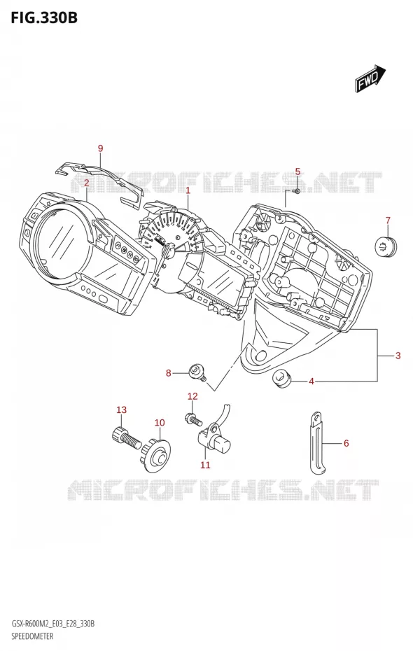 COMPTEUR (E28) Suzuki MOTO 600 GSX-R 2022  GSX-R600 M2 (E03,E28,E33)