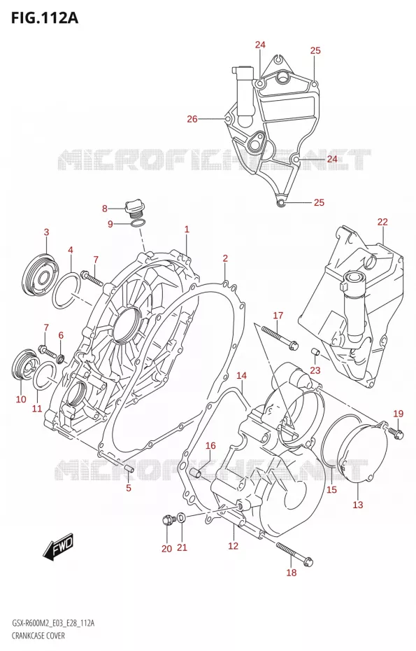COUVERCLES DE CARTERS Suzuki MOTO 600 GSX-R 2022  GSX-R600 M2 (E03,E28,E33)