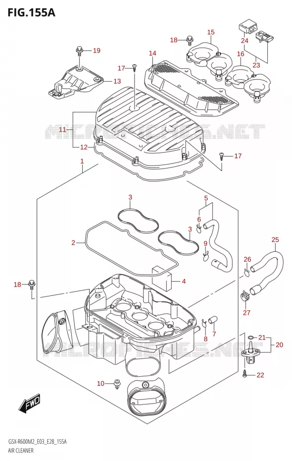 FILTRE A AIR Suzuki MOTO 600 GSX-R 2022  GSX-R600 M2 (E03,E28,E33)