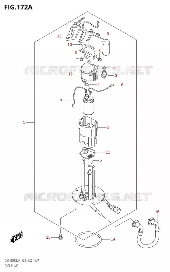 POMPE A ESSENCE Suzuki MOTO 600 GSX-R 2022  GSX-R600 M2 (E03,E28,E33)