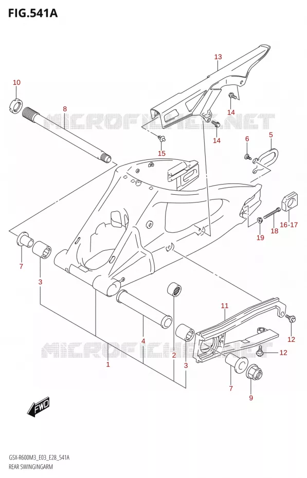 BRAS OSCILLANT Suzuki MOTO 600 GSX-R 2023  GSX-R600 M3 (E03,E28,E33)