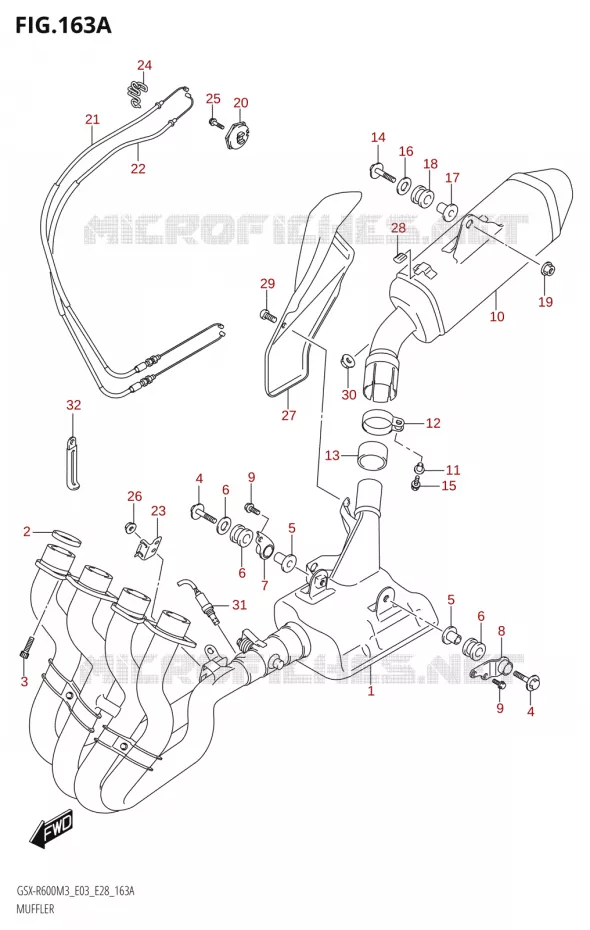SILENCIEUX Suzuki MOTO 600 GSX-R 2023  GSX-R600 M3 (E03,E28,E33)