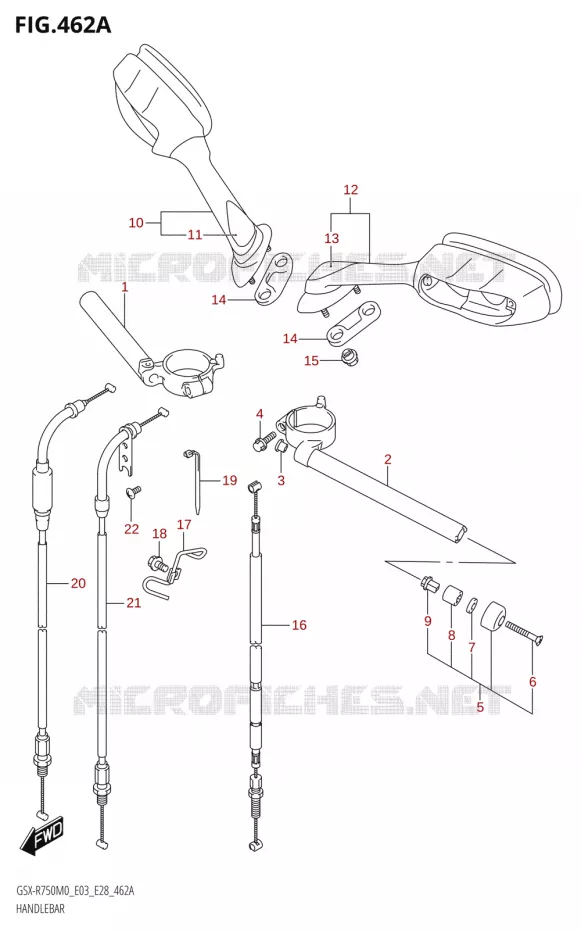 GUIDON Suzuki MOTO 750 GSX-R 2020  GSX-R750 M0 (E03,E28,E33)