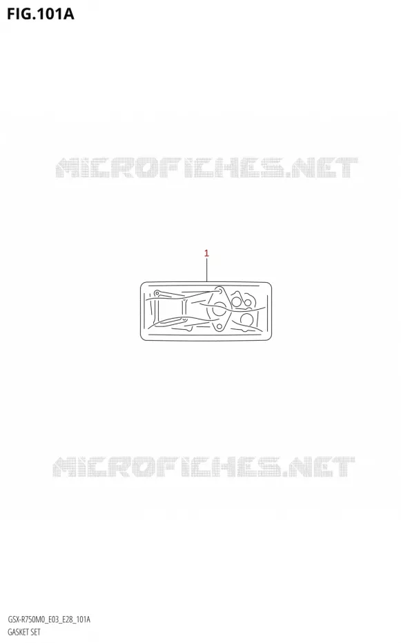 KIT JOINTS Suzuki MOTO 750 GSX-R 2020  GSX-R750 M0 (E03,E28,E33)