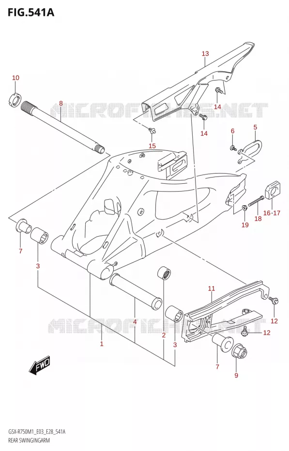 BRAS OSCILLANT Suzuki MOTO 750 GSX-R 2021  GSX-R750 M1 (E03,E28,E33)
