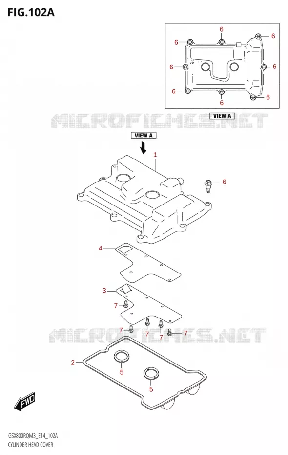 COUVRE CULASSE Suzuki MOTO 800 GSX 2023  GSX800RQ M3 (E14)