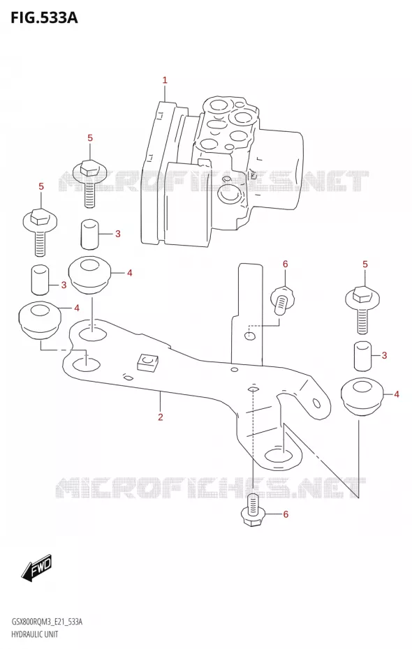 SYSTÈME ABS Suzuki MOTO 800 GSX 2023  GSX800RRQ M3 (E21)