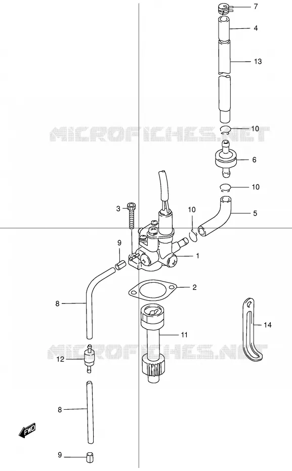 POMPE A HUILE (MODELE W/X) Suzuki MOTO 50 STREET-MAGIC 1998  TR50SW(E2)