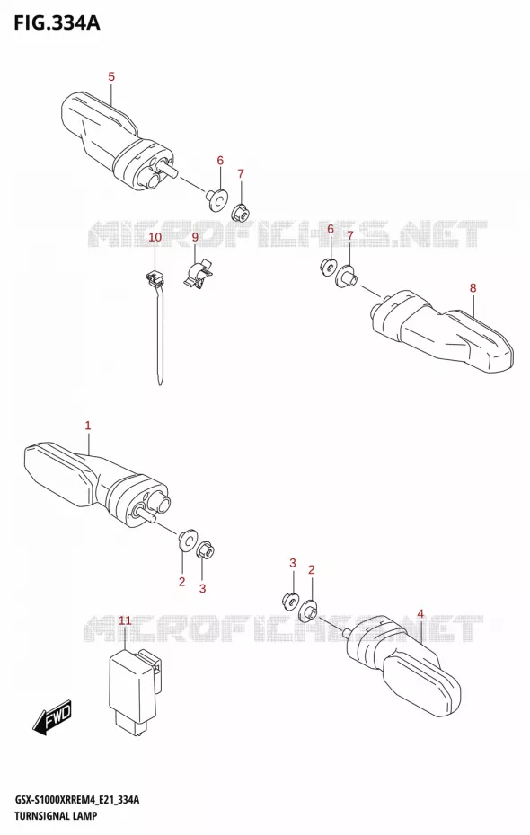 CLIGNOTANTS Suzuki MOTO 1000 GSX-S 2024  GSX-S1000XRRE M4 (E21)