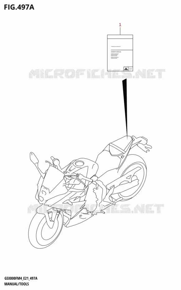 MANUEL - OUTILS Suzuki MOTO 800 GSX 2024  GSX800FUQ M4 (E21)
