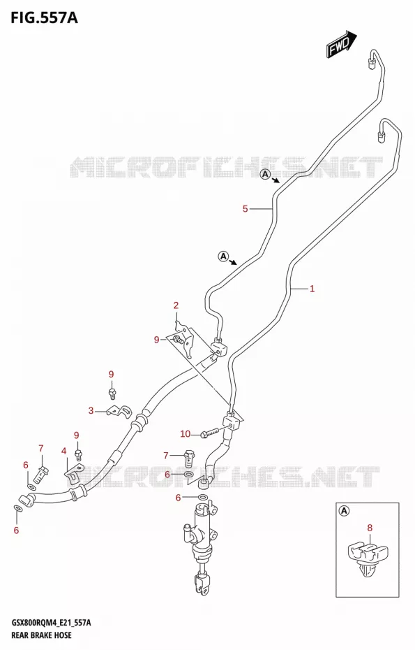 DURITE DE FREIN ARRIERE Suzuki MOTO 800 GSX 2024  GSX800UQ M4 (E21)