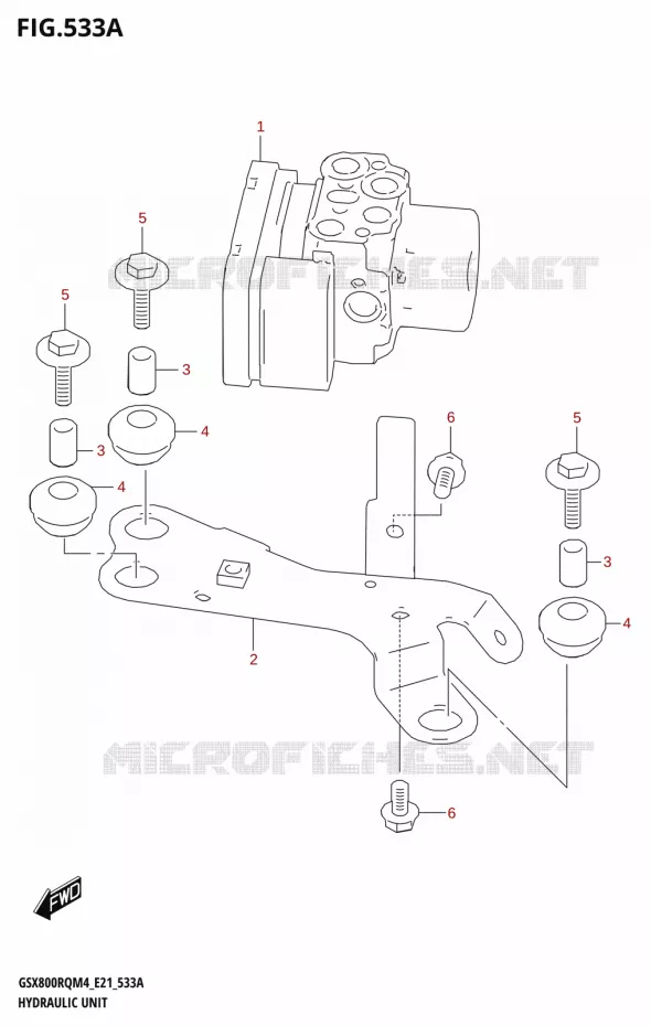 SYSTÈME ABS Suzuki MOTO 800 GSX 2024  GSX800UQ M4 (E21)