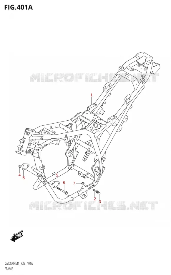 CADRE Suzuki MOTO 250 GSX-R 2021  GSX250R M1 (P28)