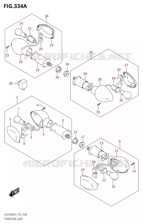 CLIGNOTANTS Suzuki MOTO 250 GSX-R 2021  GSX250R M1 (P28)