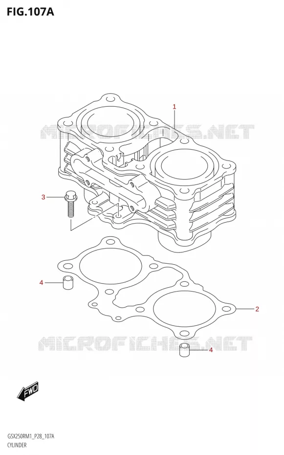 CYLINDRE Suzuki MOTO 250 GSX-R 2021  GSX250R M1 (P28)