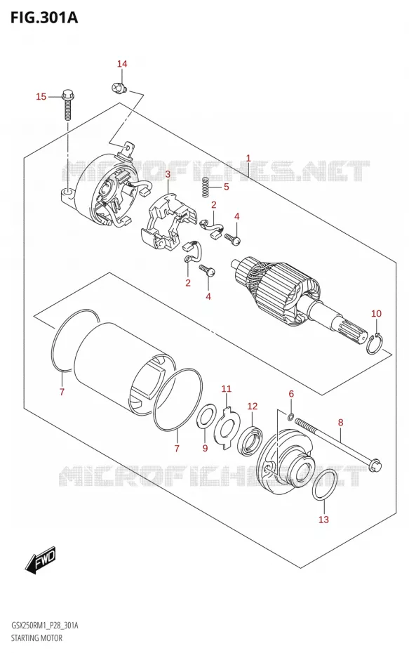 DEMARREUR Suzuki MOTO 250 GSX-R 2021  GSX250R M1 (P28)