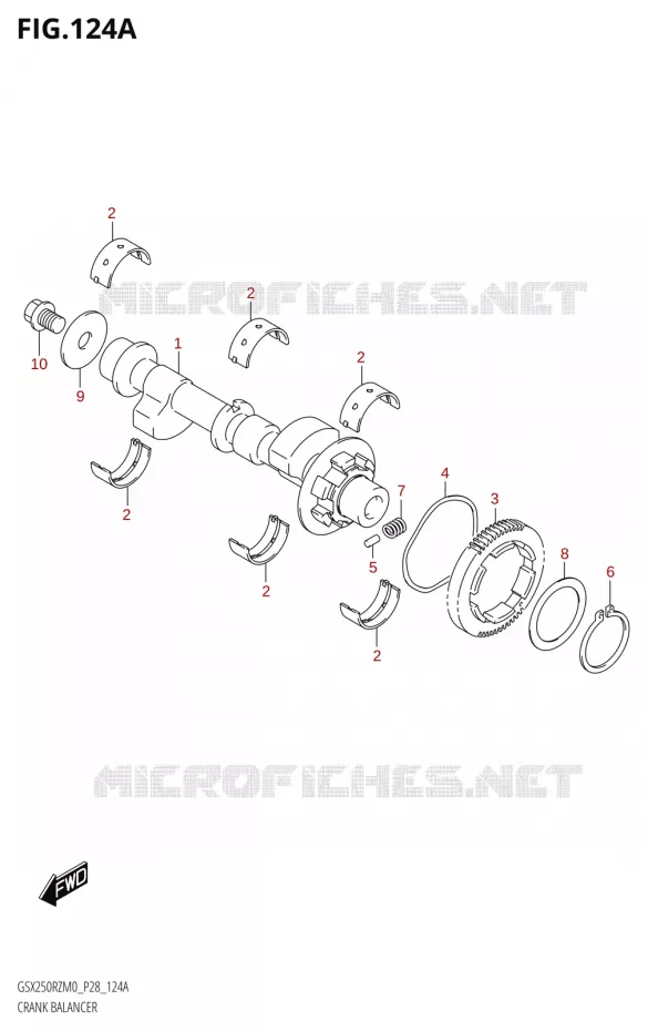 BALANCIER Suzuki MOTO 250 GSX-R 2020  GSX250RZ M0 E03,E28,E33