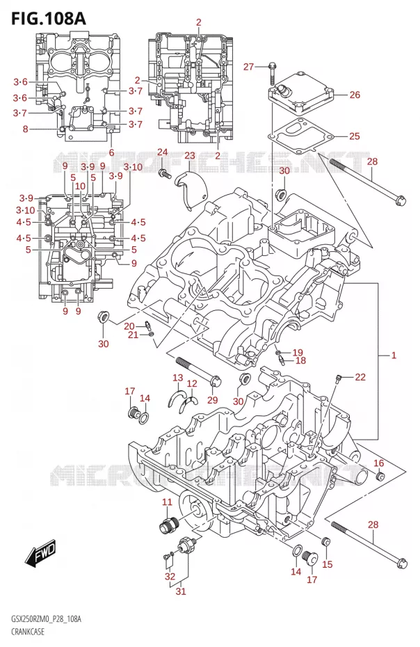 CARTER Suzuki MOTO 250 GSX-R 2020  GSX250RZ M0 E03,E28,E33