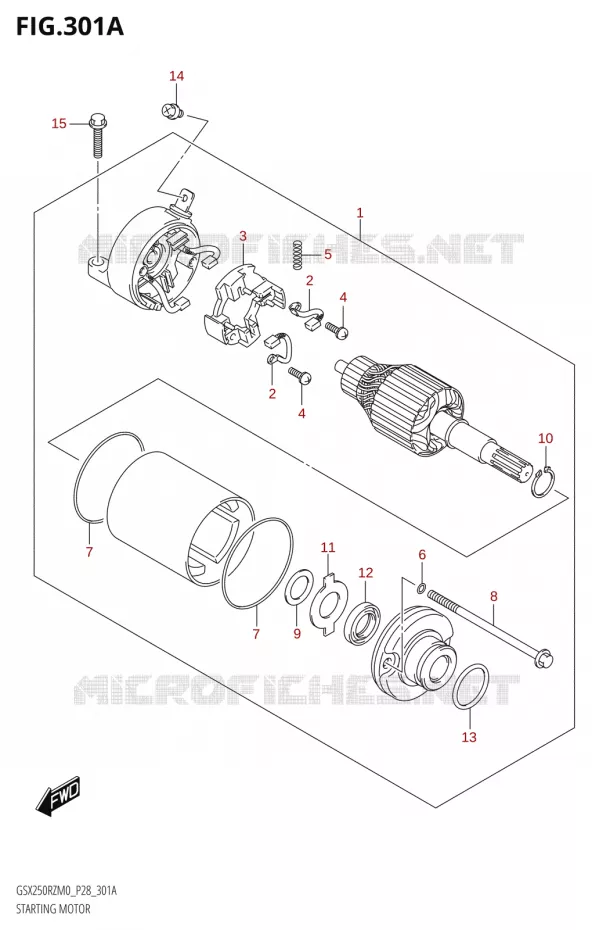 DEMARREUR Suzuki MOTO 250 GSX-R 2020  GSX250RZ M0 E03,E28,E33