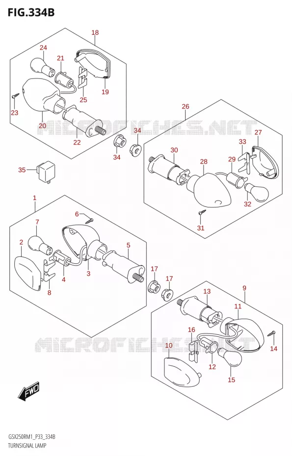 CLIGNOTANTS Suzuki MOTO 250 GSX-R 2021  GSX250R M1 (P33)