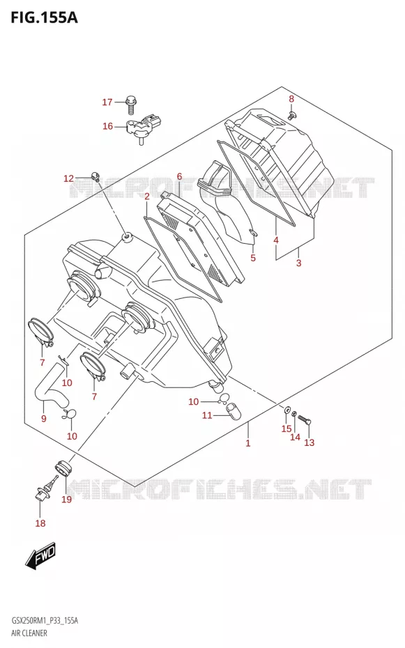 FILTRE A AIR Suzuki MOTO 250 GSX-R 2021  GSX250R M1 (P33)